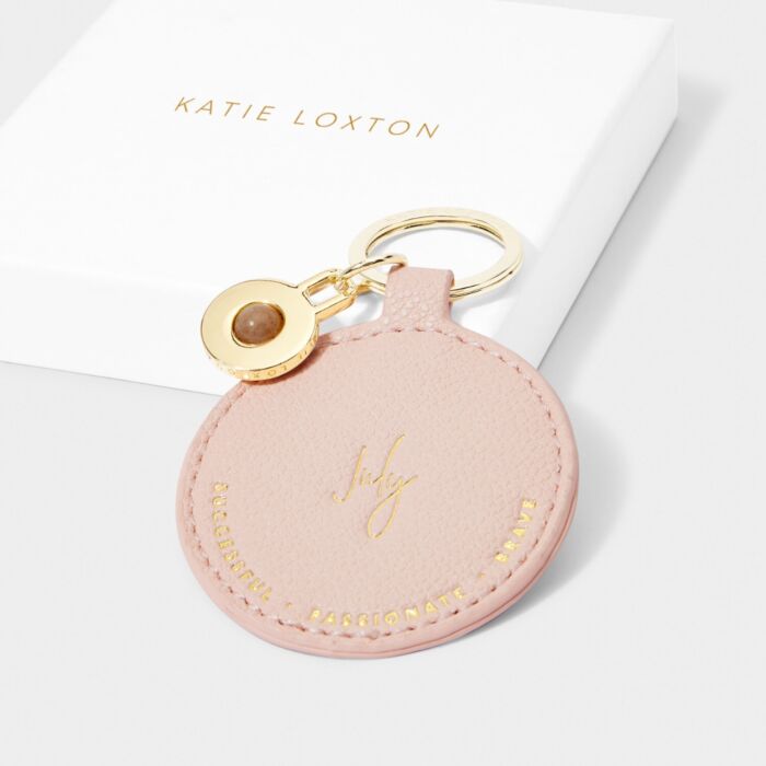 Katie Loxton Birthstone Keyring - July - Sunstone
